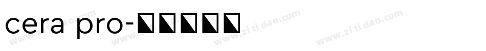 cera pro字体转换